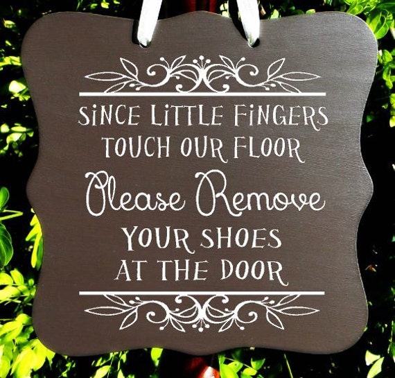 Please Remove Your Shoes, Home Decor, Welcome Sign, Daycare Sign