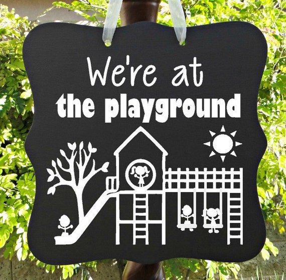 Playground, Recess, Sign, Classroom, Kids, Children, Child Care, Preschool, Daycare, Outside, Playtime