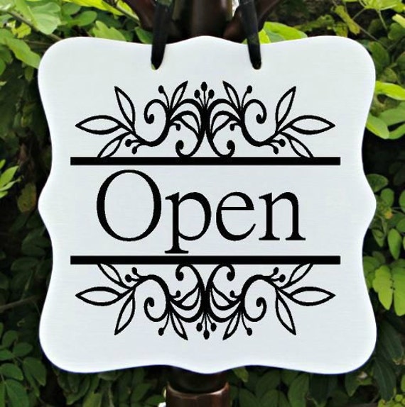Open Sign & Closed Sign, Two Sided, Boutique Open Sign, Cafe Sign, Office Sign, Store Sign, Shop Sign, Salon Sign, Farmhouse Sign