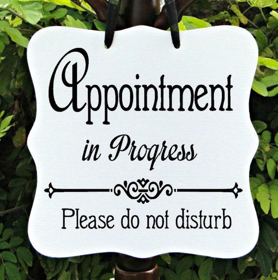 Appointment In Progress, Sign, Office, Business, Door Sign, Client, Staff, Counseling, Meeting, Private, Do Not Disturb, In Session