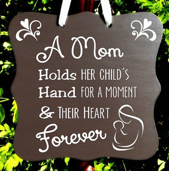 Mother and Child Forever Sign, Home Decor, Mother's Day, Children Sign, Wall Art
