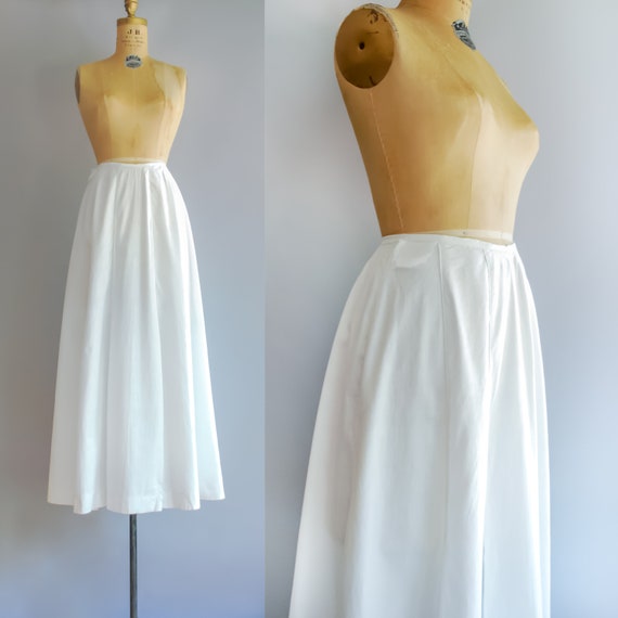 1910s Adelia Chore Skirt • Victorian Linen Maxi Sk