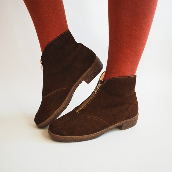 1950s Hickory Ankle Boots | Morlands Sheepskin Win
