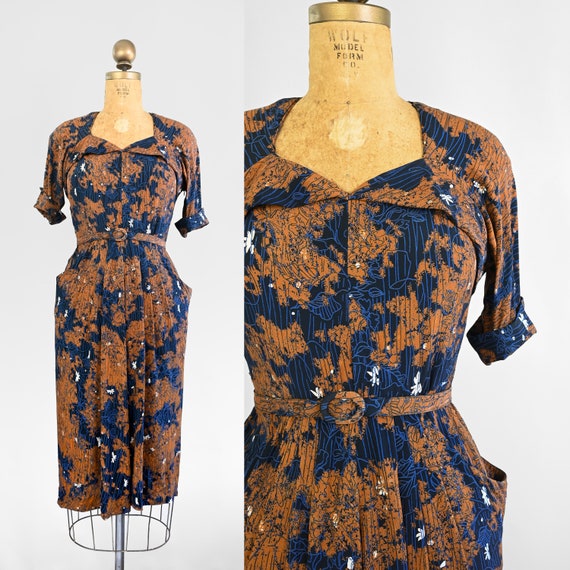 1940s Rouille Dress - image 1