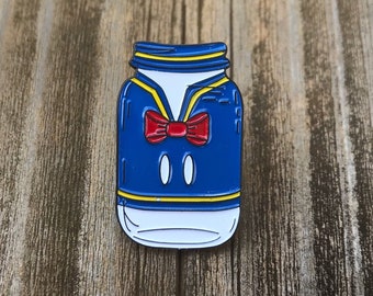 Donald Inspired Mason Jar Pin