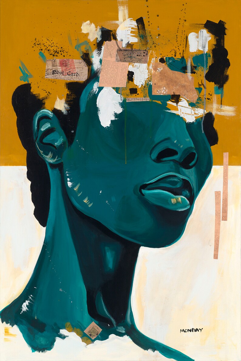 Art afroaméricain Destiny toile galerie Etsy