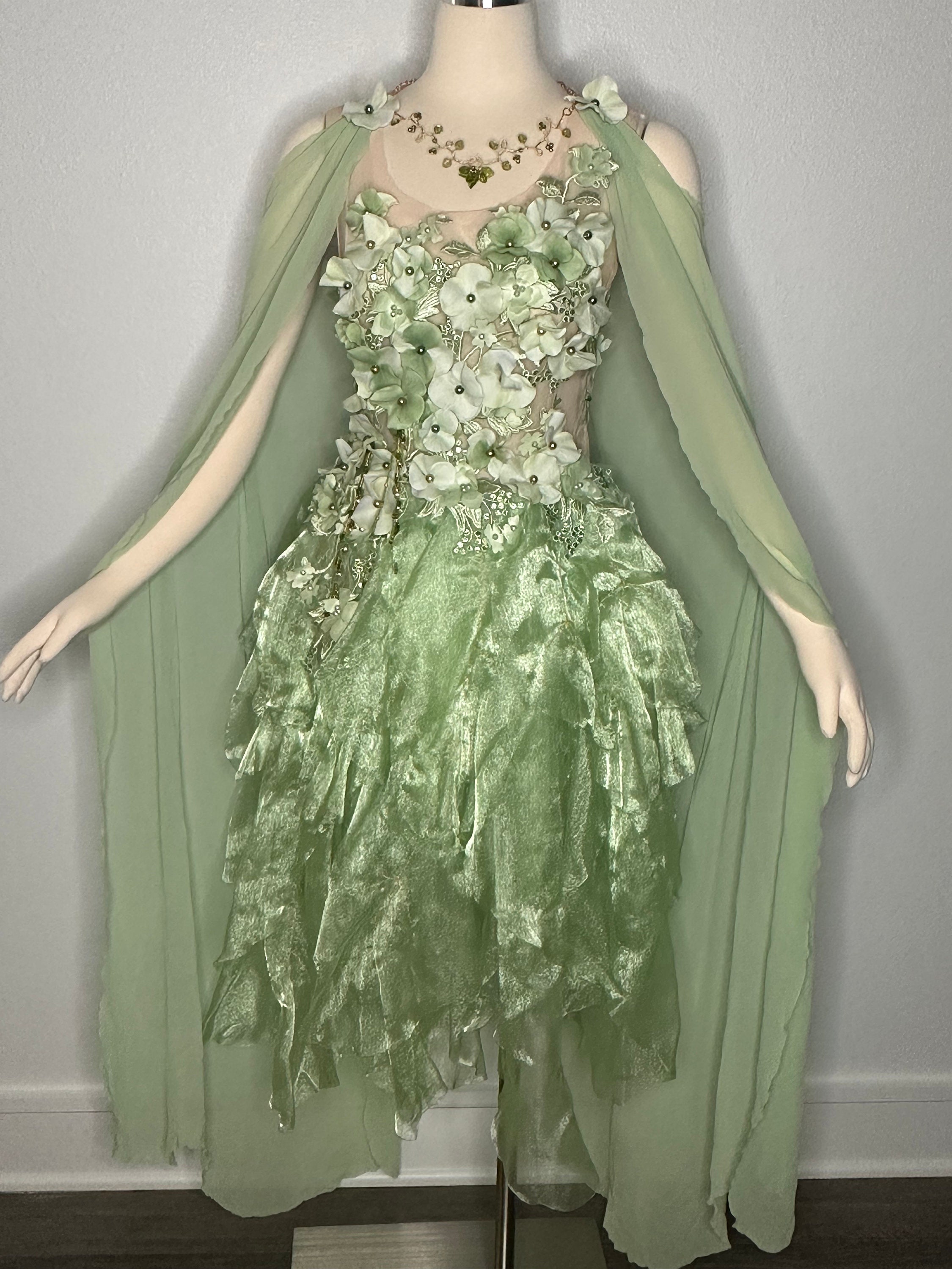 green fairy dress