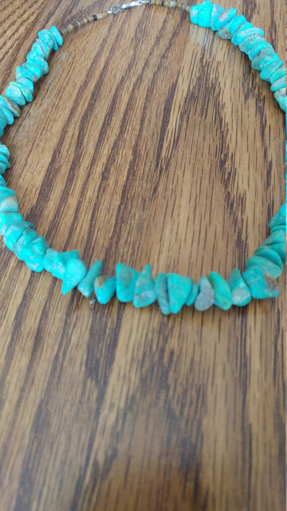 Beautiful Vintage Natural Mexican Turquoise Chip … - image 2