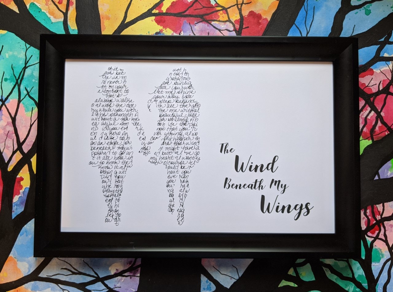 Wind Beneath My Wing Etsy