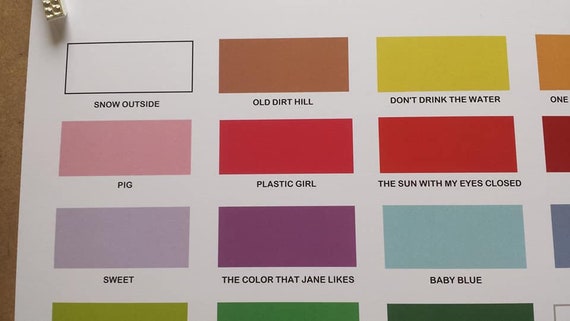 Matthews Color Chart