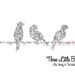 NEW! Bob Marley & the Wailers "Three Little Birds" Handwritten Lyric Art Print - 11"x17" - In Stock!