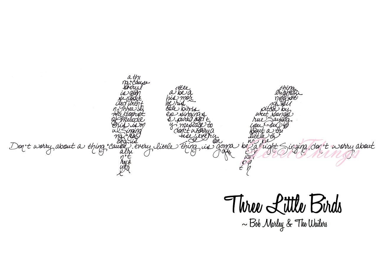 Bob Marley- Three Little Birds (With Lyrics!) 