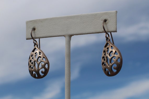 Silver Mid Century earrings: Vintage, antique, si… - image 8