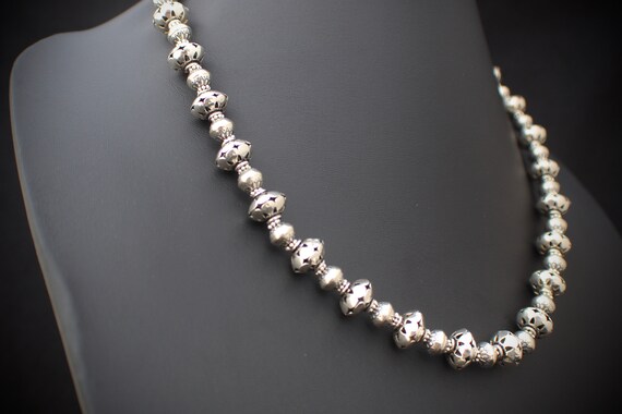 Southwest style sterling silver bead very rare ne… - image 8
