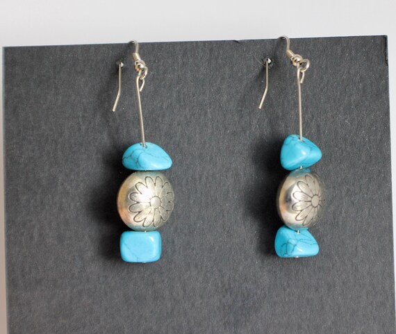 Native American earrings: Dangle earrings, with t… - image 2