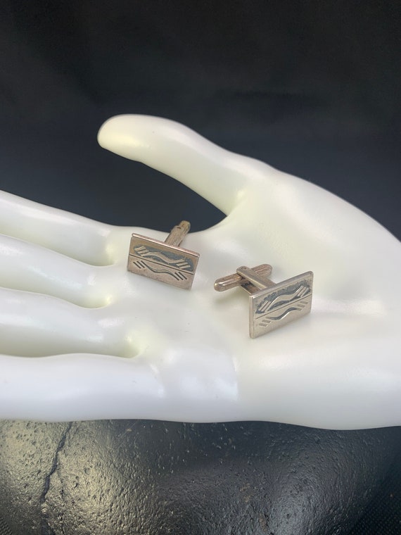 Art Deco Cufflinks: Rare, Antique, Silver Cufflink