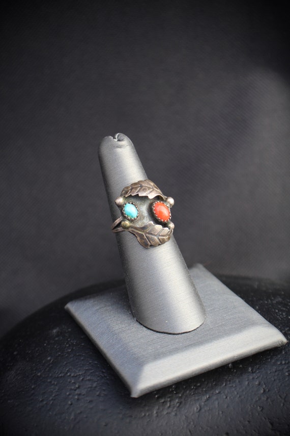 Native American Ring: Navajo, sterling silver wit… - image 6