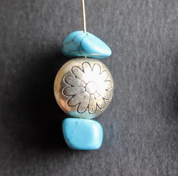 Native American earrings: Dangle earrings, with t… - image 5