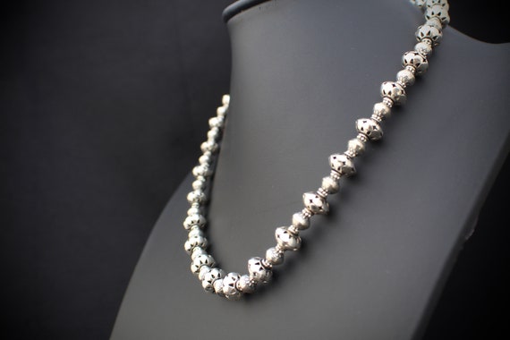 Southwest style sterling silver bead very rare ne… - image 1