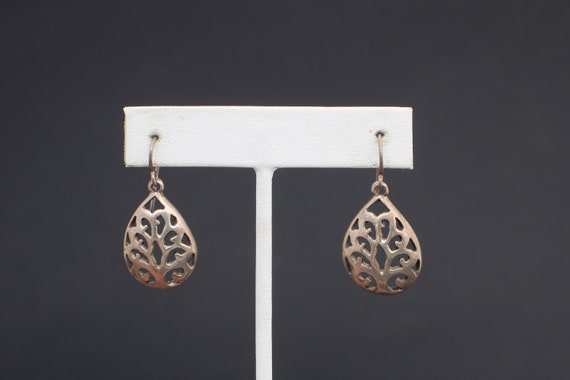 Silver Mid Century earrings: Vintage, antique, si… - image 3