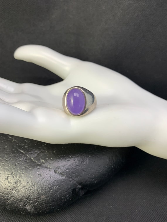 Purple Quartz ring: Large oval Purple quartz ston… - image 3