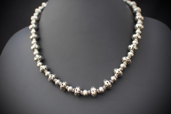 Southwest style sterling silver bead very rare ne… - image 6
