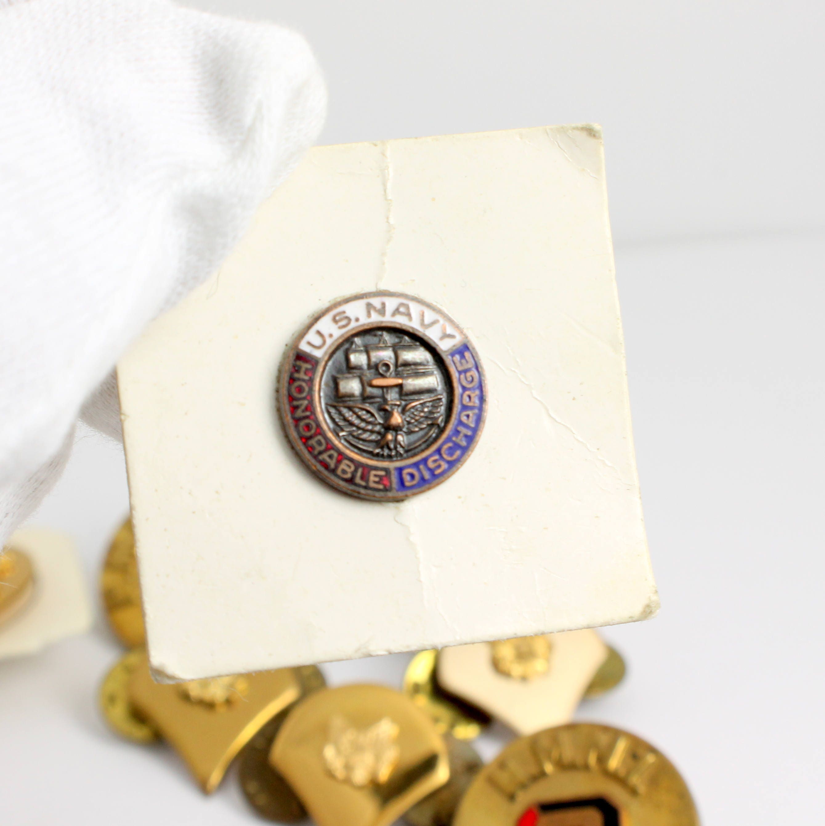 Vintage Military Pins: Various Pins Including Honorable