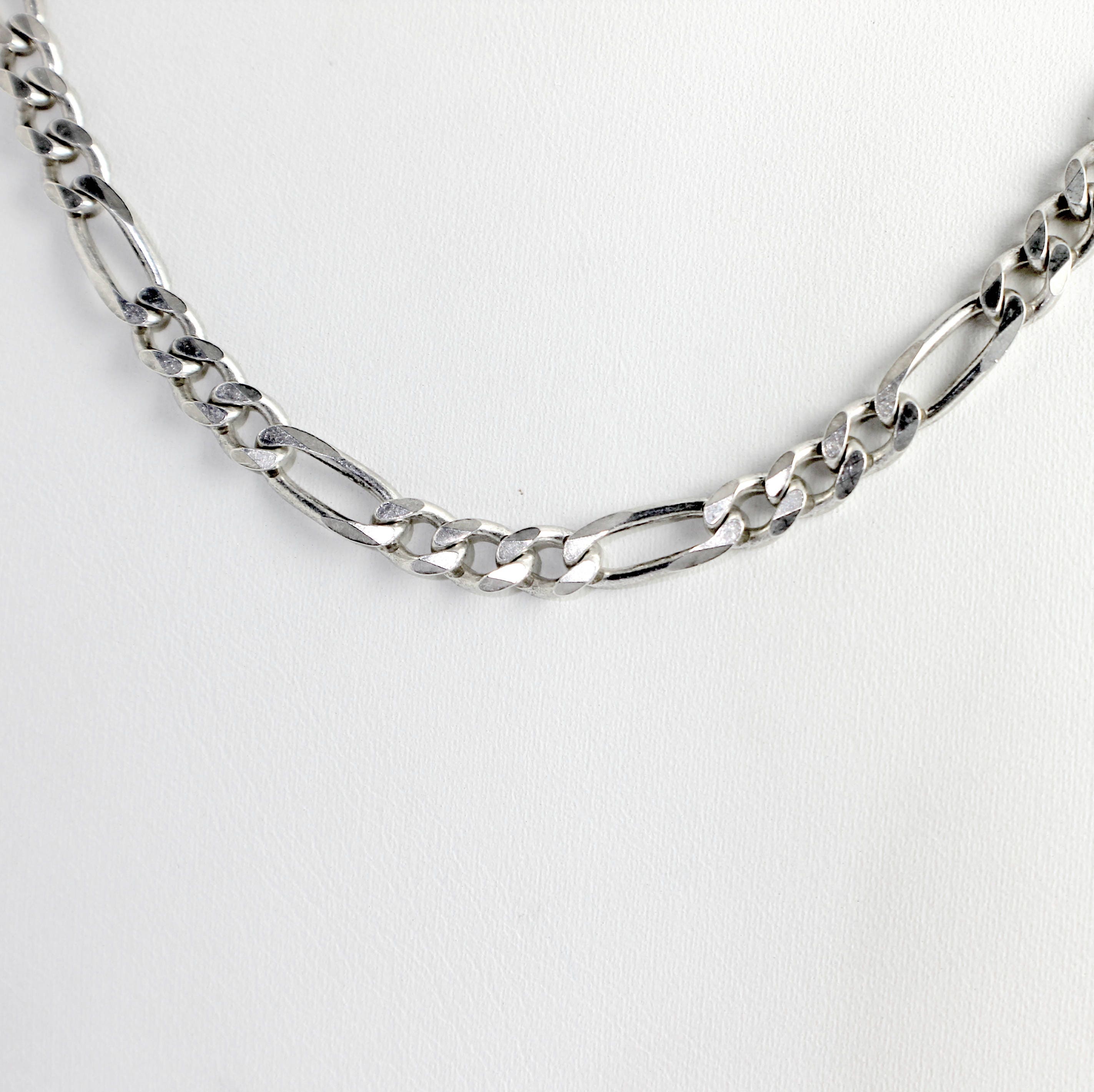 1bag Diy Silver Chain Roll Figaro Chains Silver Plated - Temu