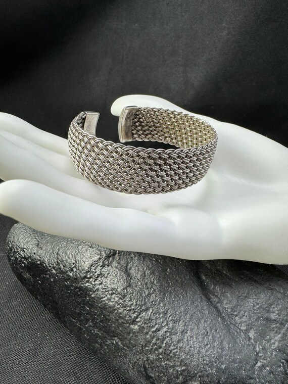 Sterling Silver Cuff: Dramatic, sterling silver s… - image 2