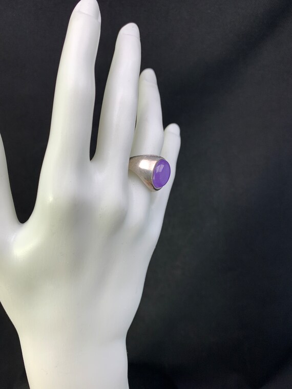 Purple Quartz ring: Large oval Purple quartz ston… - image 7