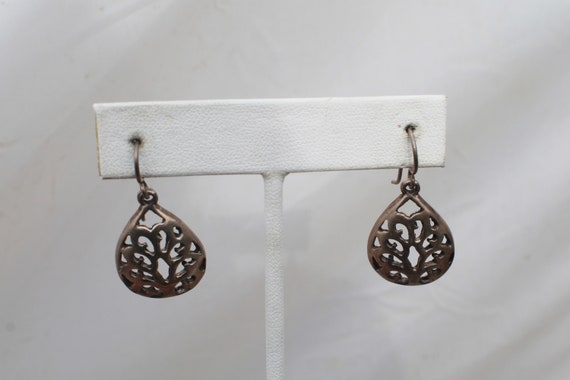 Silver Mid Century earrings: Vintage, antique, si… - image 6