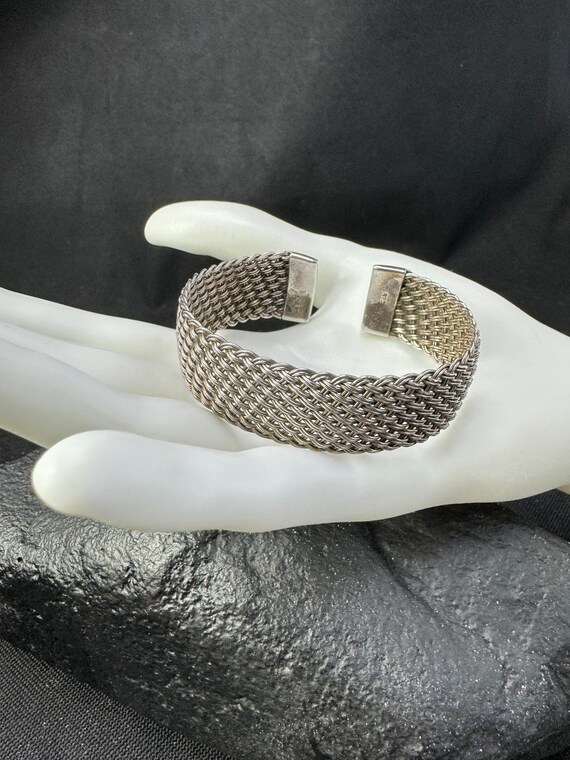 Sterling Silver Cuff: Dramatic, sterling silver s… - image 8