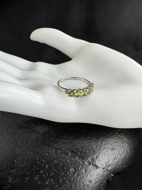 Sterling Silver and Peridot Ring: Five brilliant … - image 1