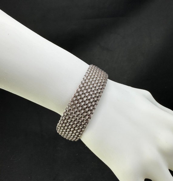 Sterling Silver Cuff: Dramatic, sterling silver s… - image 1