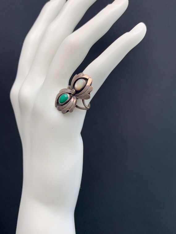 Native American Ring: Shadow Box Old Native Ameri… - image 4