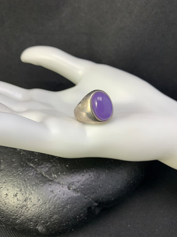 Purple Quartz ring: Large oval Purple quartz ston… - image 4