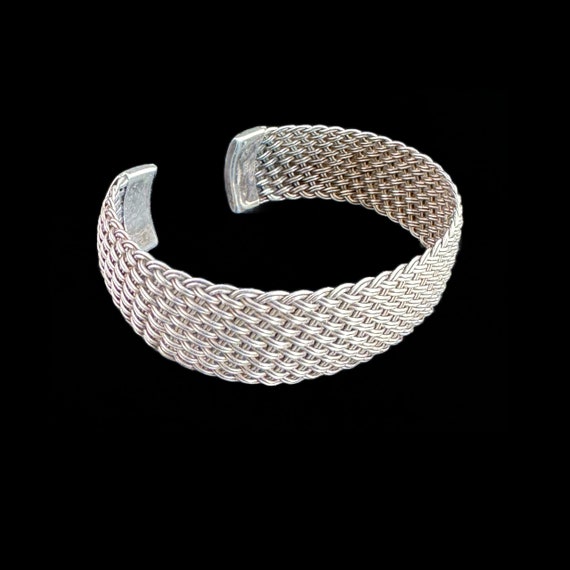 Sterling Silver Cuff: Dramatic, sterling silver s… - image 3