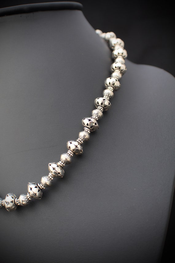 Southwest style sterling silver bead very rare ne… - image 5