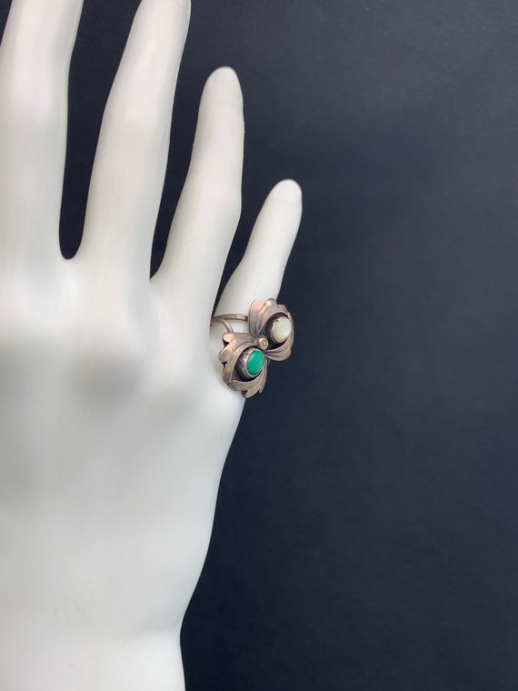 Native American Ring: Shadow Box Old Native Ameri… - image 3