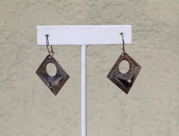 Silver Southwest earrings: Sterling silver, with … - image 6