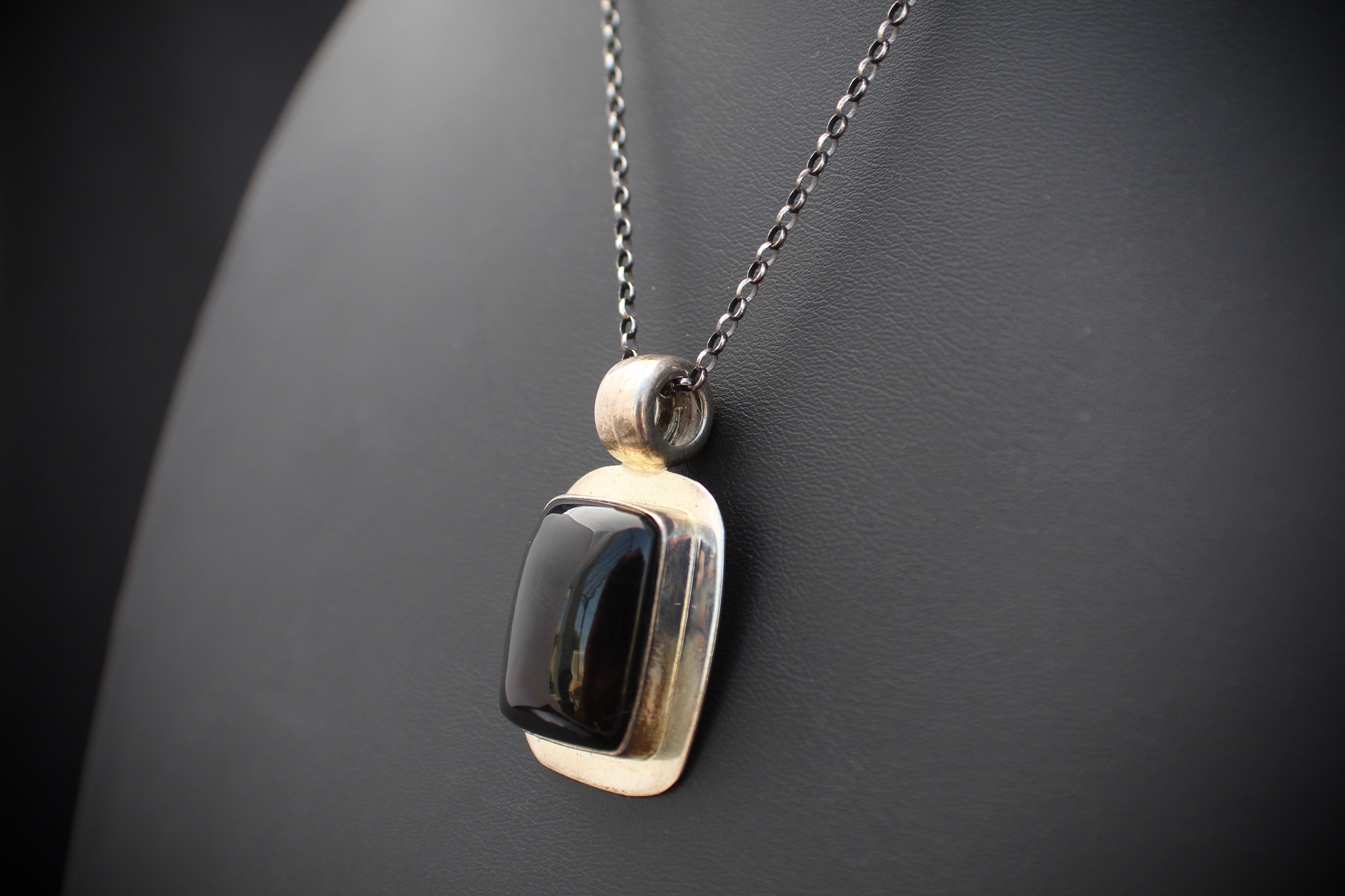 ネックレス・ペンダント Double Side Onyx Necklace #7738 ☆aespa ウィンター 着用！！【NUMBERING】#7738 Double Side