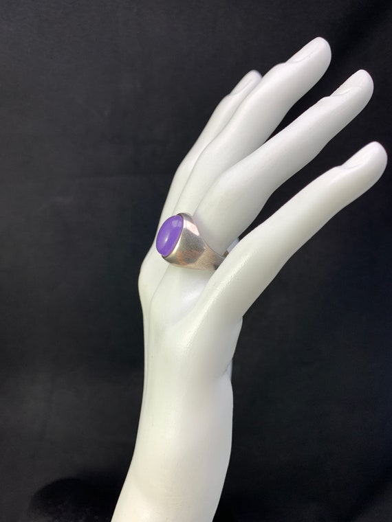 Purple Quartz ring: Large oval Purple quartz ston… - image 5