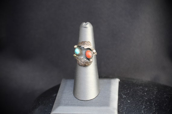Native American Ring: Navajo, sterling silver wit… - image 5