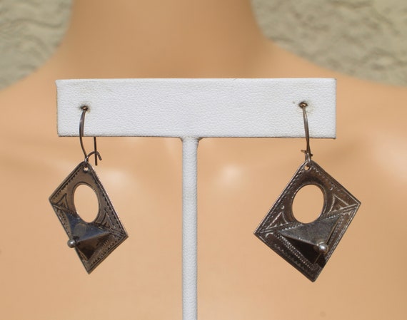 Silver Southwest earrings: Sterling silver, with … - image 3