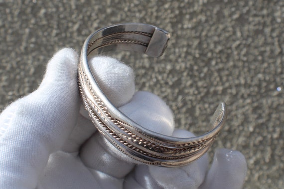 Brilliant Native American Navajo 4 Topaz Sterling Silver Handstamped Large Ring Brilliant Native American Navajo 4 Topaz Sterling Silver Handstamped Large Ring
