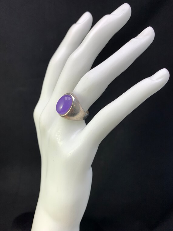 Purple Quartz ring: Large oval Purple quartz ston… - image 6