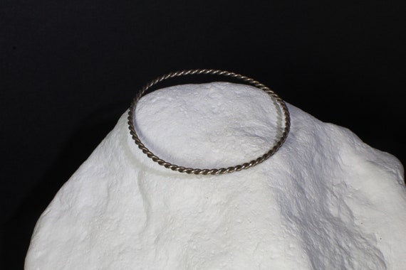Sterling Silver Bangle: Stackable Minimalistic, s… - image 7