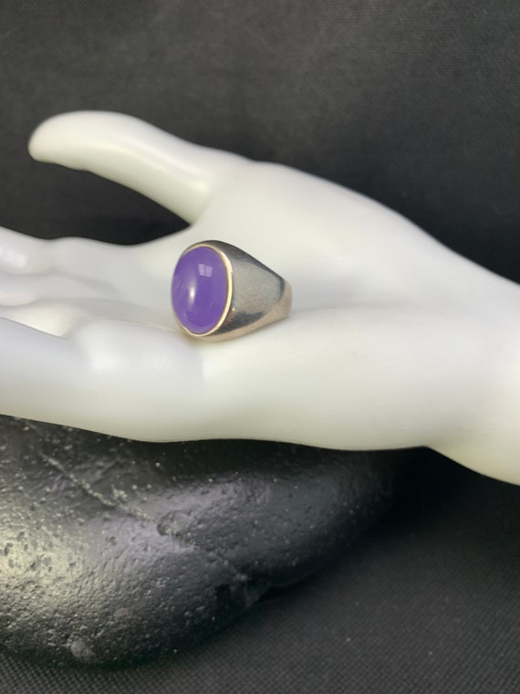 Purple Quartz ring: Large oval Purple quartz ston… - image 8
