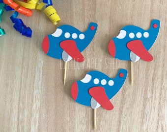 Plane Aeroplane Airplane Cupcake Toppers | Plane Party | Aeroplane Plane Party Theme