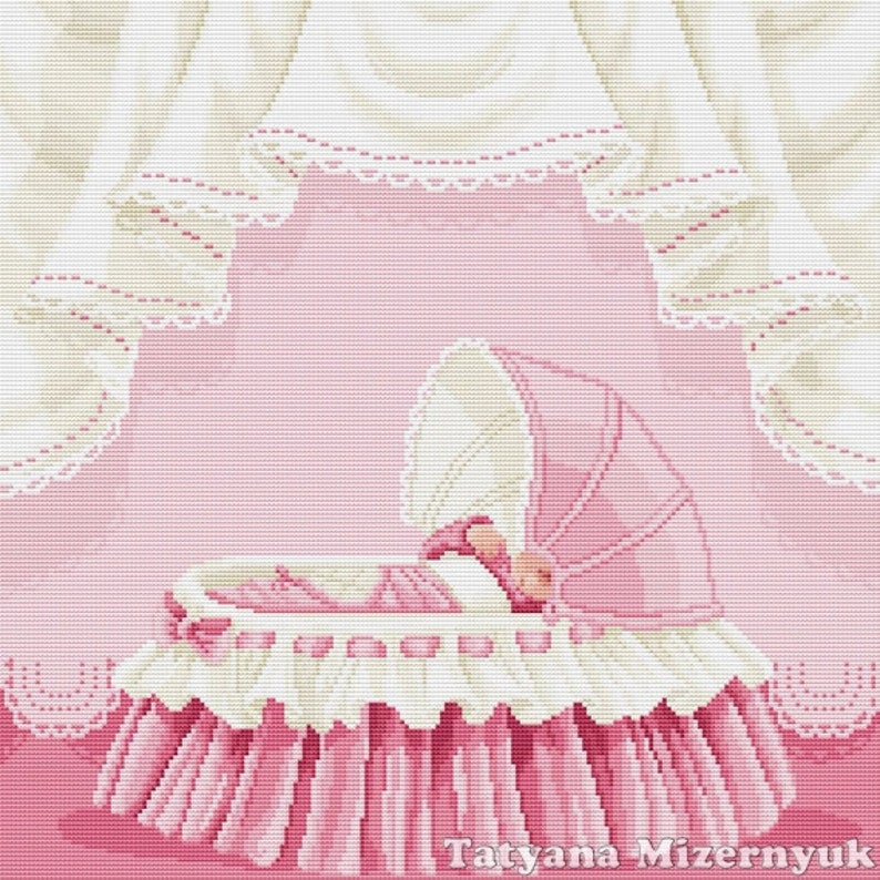 Cross Stitch Pattern baby Girl Etsy